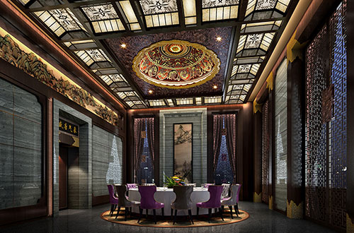 石屏低调奢华的新中式酒店设计效果图